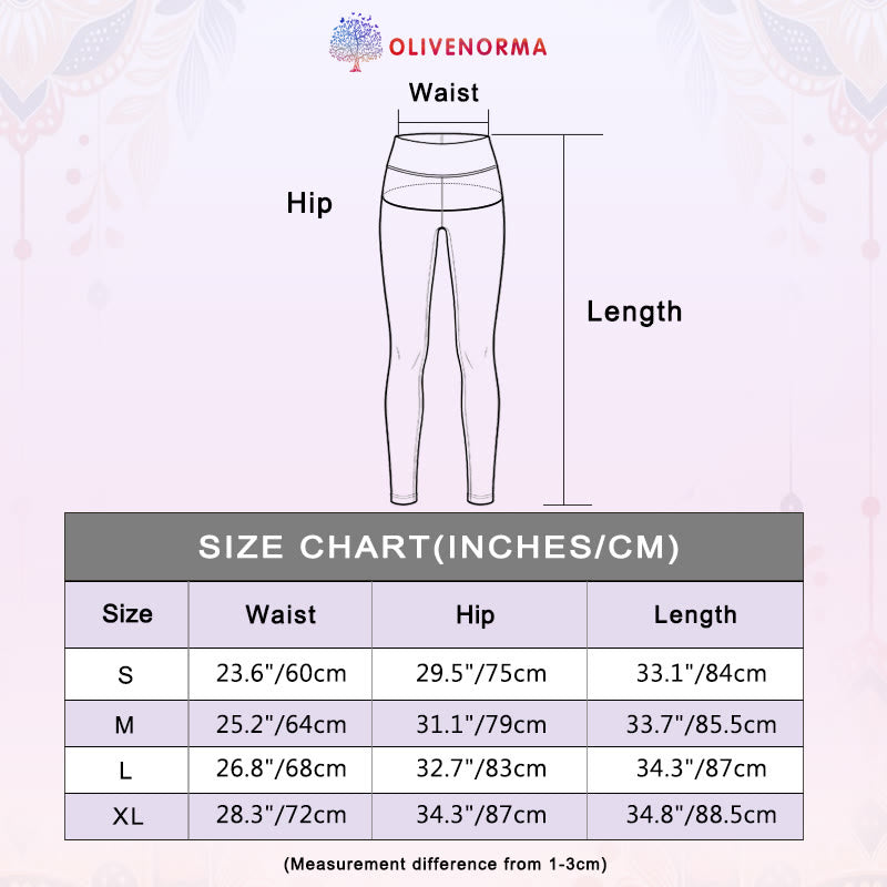 Olivenorma High-Waisted Floral Pattern Yoga Pants - image 4