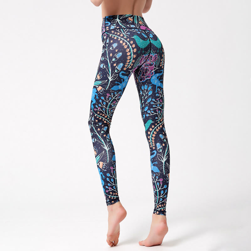 Olivenorma High-Waisted Nature-Inspired Print Yoga Pants - image 3