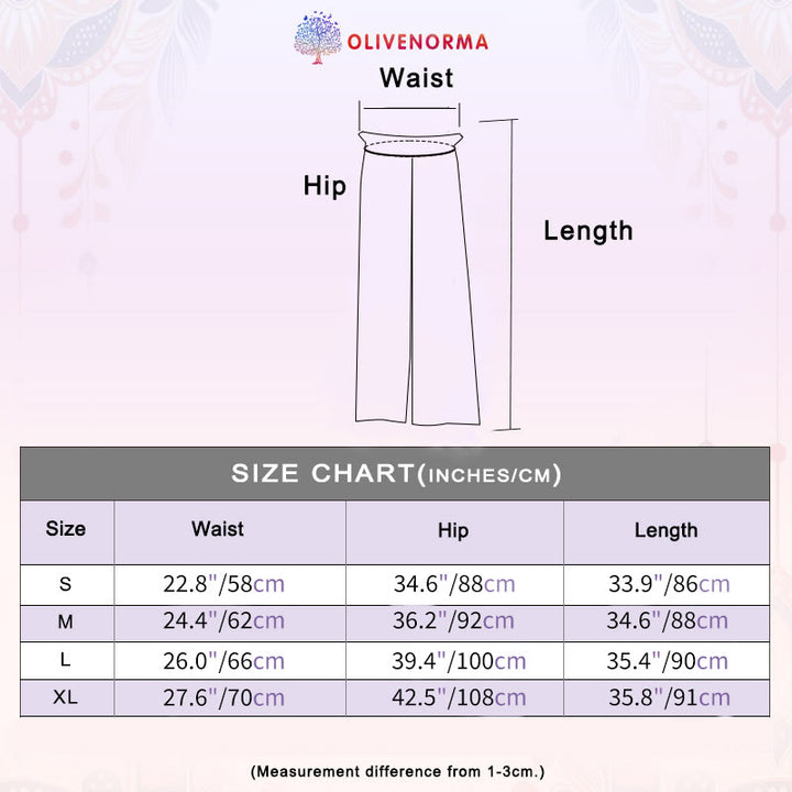 Olivenorma Women's Ink-Print Straight Tie Yoga Pants - image 14