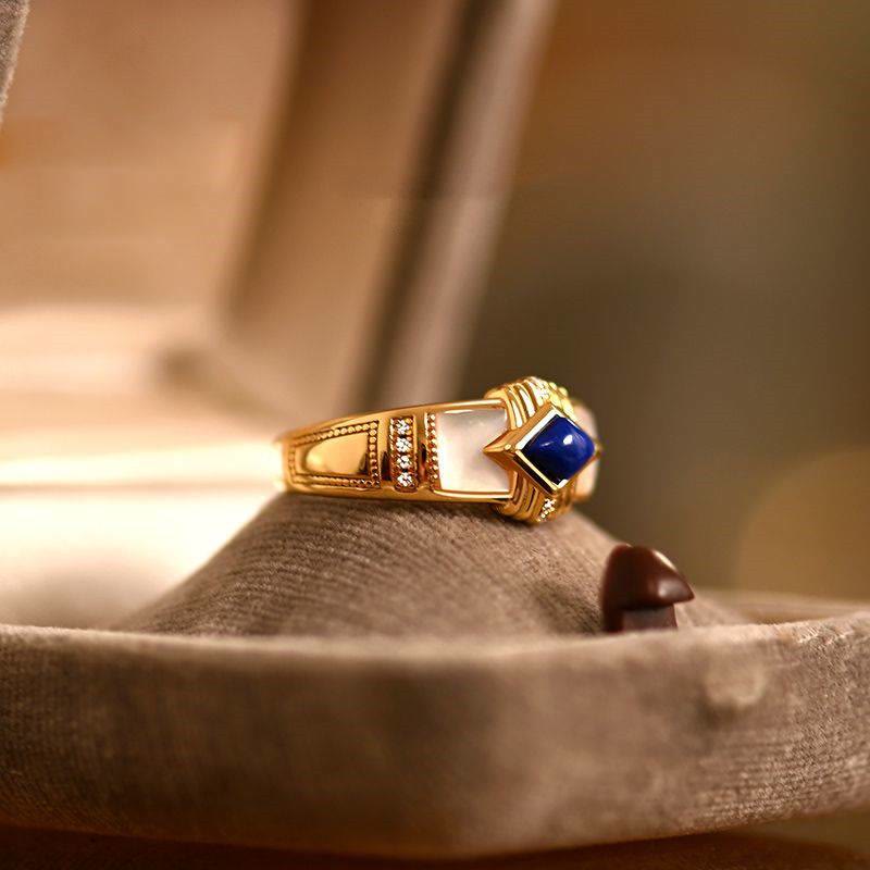 Olivenorma Rhombus Lapis Lazuli Ring - Lapis Lazuli - image 0