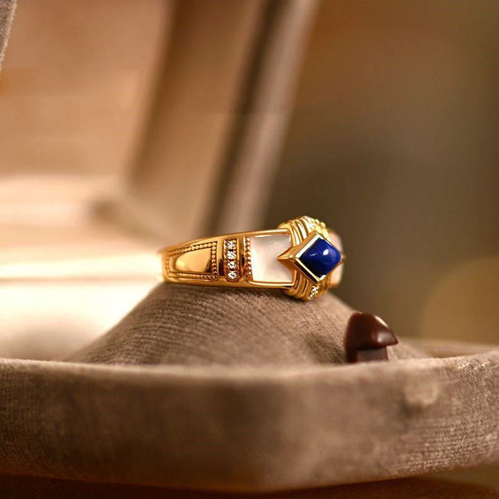 Olivenorma Rhombus Lapis Lazuli Ring - Lapis Lazuli - image 0