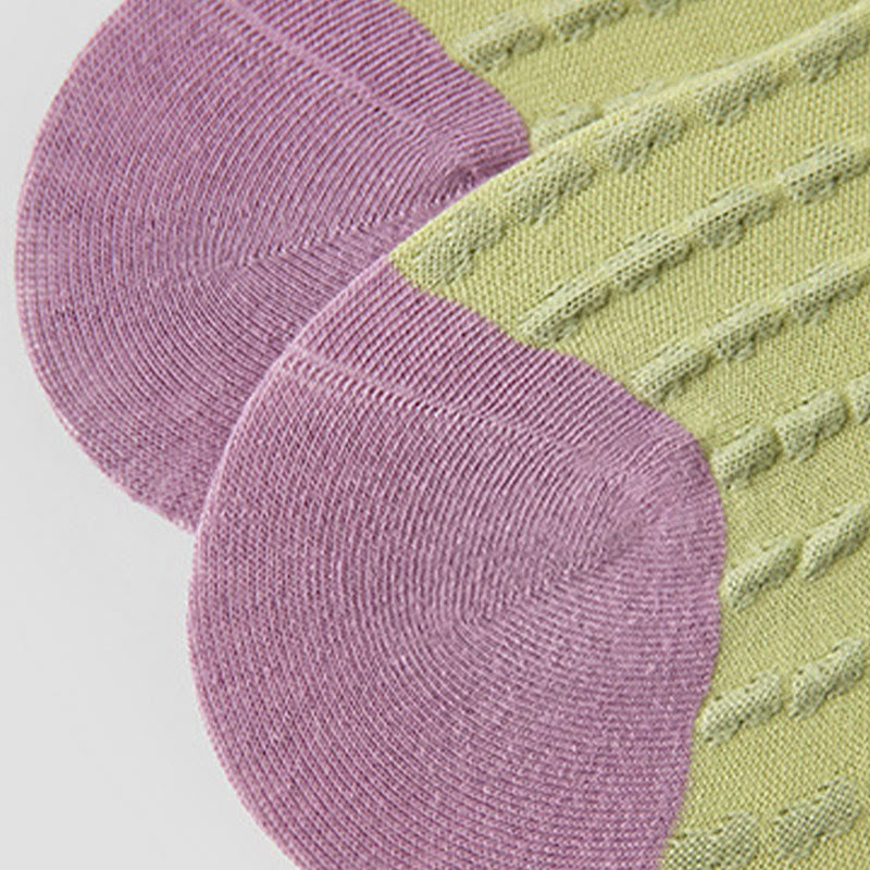 Olivenorma 3 Pairs Lightweight Pilates Breathable Stretch Cotton Grip Fitness Socks for Barre, Yoga & Everyday Comfort Training Yoga Socks - image 11