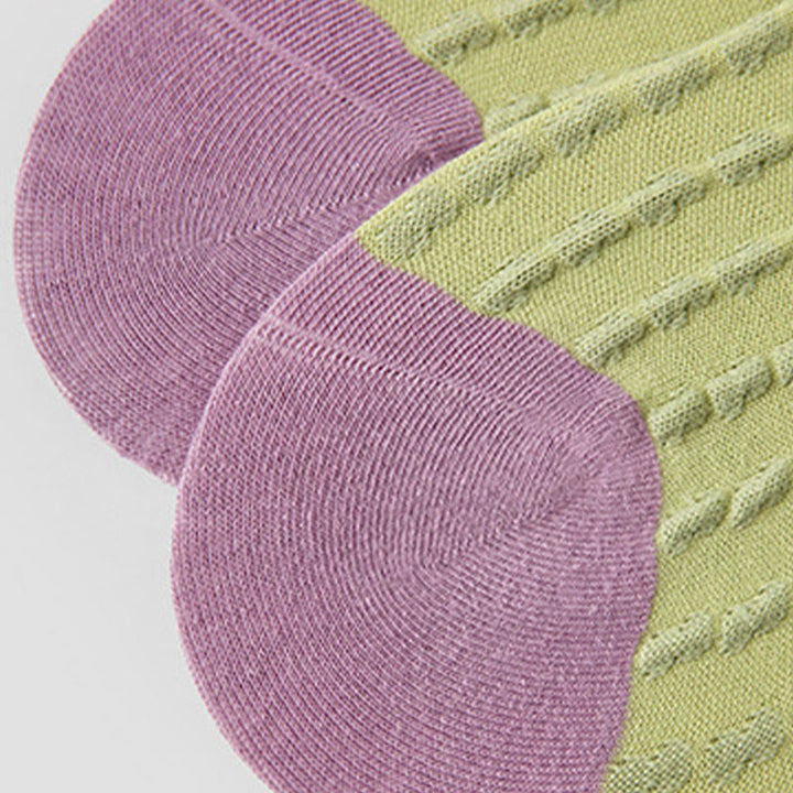 Olivenorma 3 Pairs Lightweight Pilates Breathable Stretch Cotton Grip Fitness Socks for Barre, Yoga & Everyday Comfort Training Yoga Socks - image 11