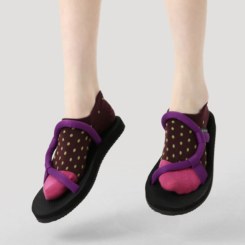 Olivenorma 3 Pairs Lightweight Pilates Breathable Stretch Cotton Grip Fitness Socks for Barre, Yoga & Everyday Comfort Training Yoga Socks - image 10