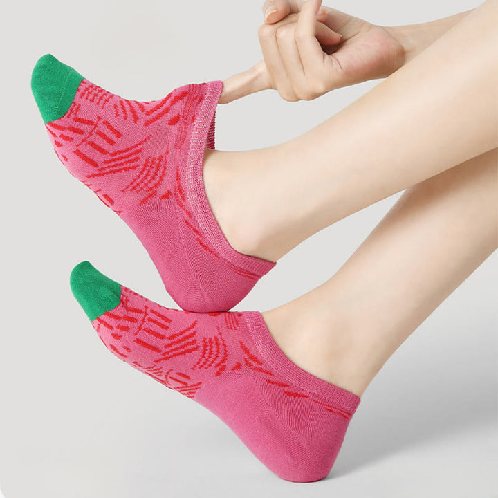 Olivenorma 3 Pairs Lightweight Pilates Breathable Stretch Cotton Grip Fitness Socks for Barre, Yoga & Everyday Comfort Training Yoga Socks - image 3