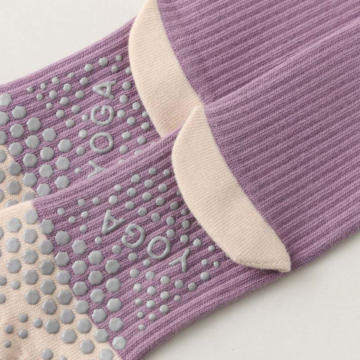 Olivenorma Five-Toe Breathable Toe Separation Non-Slip Grip Pilates Barre Fitness Socks for Women with Cotton Comfort Design Yoga Socks - image 10