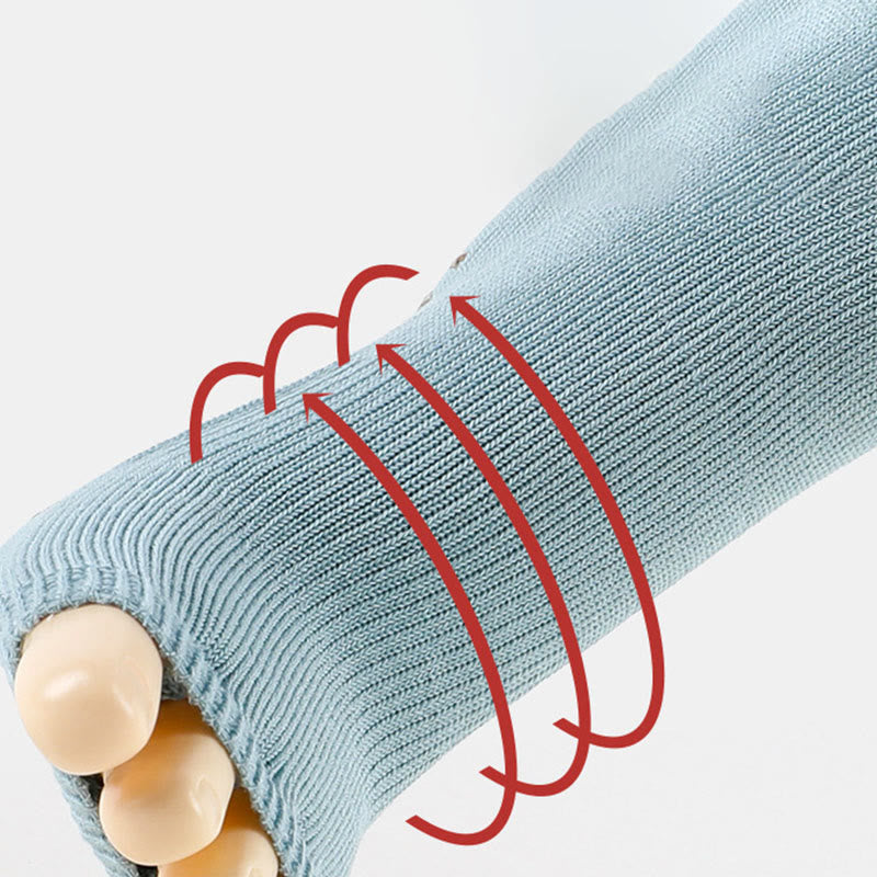 Olivenorma Open-Toe Five-Toe Breathable Toe Separation Non-Slip Grip Pilates Fitness Socks with Cotton Comfort & Stable Traction Yoga Socks - image 11