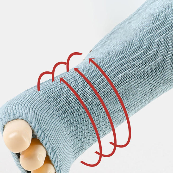 Olivenorma Open-Toe Five-Toe Breathable Toe Separation Non-Slip Grip Pilates Fitness Socks with Cotton Comfort & Stable Traction Yoga Socks - image 11