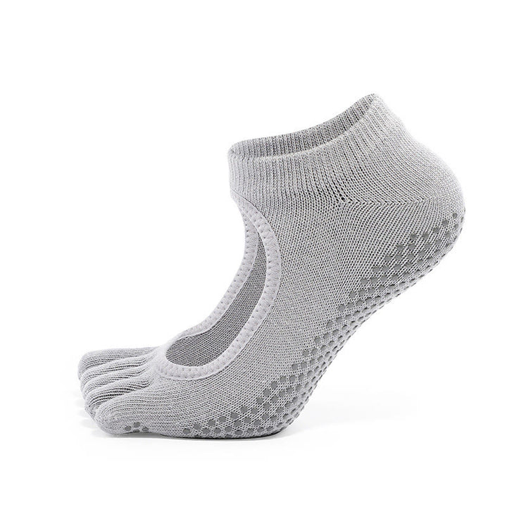 Olivenorma Minimal Five-Toe Yoga Socks Breathable Toe Separation Grip Pilates Barre Balance Socks - image 2