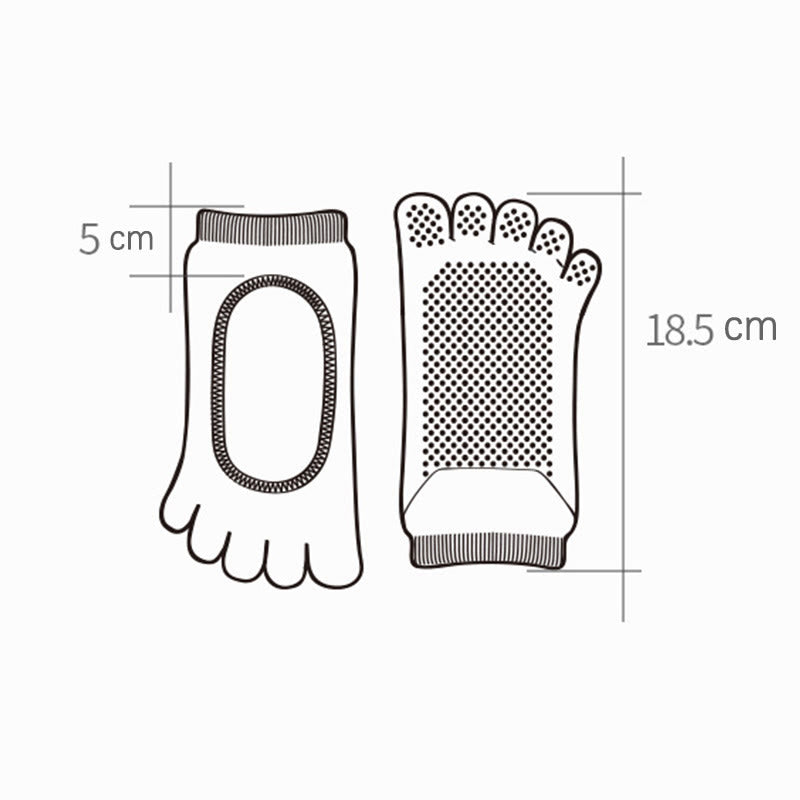 Olivenorma Minimal Five-Toe Breathable Toe Separation Grip Pilates Barre Balance Socks with Lightweight Comfort Design Yoga Socks - image 16