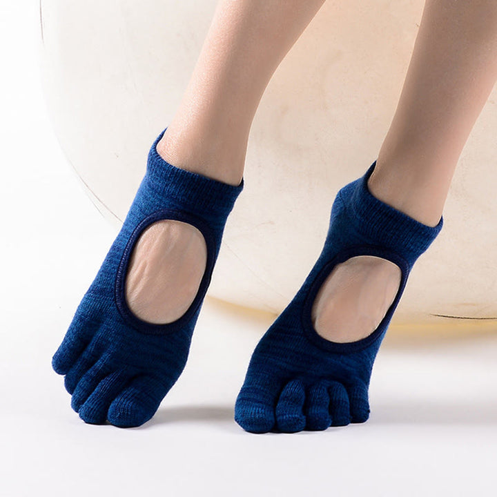 Olivenorma Minimal Five-Toe Breathable Toe Separation Grip Pilates Barre Balance Socks with Lightweight Comfort Design Yoga Socks - image 12