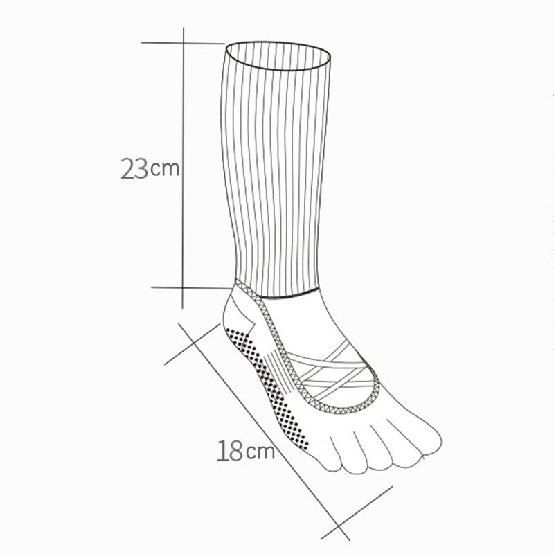 Olivenorma Elastic Strap Yoga Barre Socks Anti-Slip Grip Pilates Training for Women with Secure Cross Strap & Breathable Comfort Socks - image 16