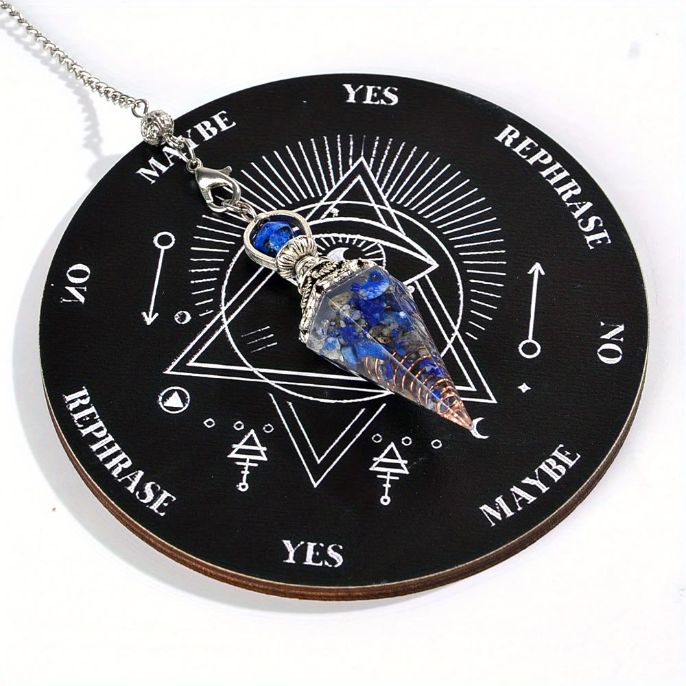 FREE Today: 10 Styles 2pcs Natural Stone Pendulum & Wooden Divination Board Set - image 7