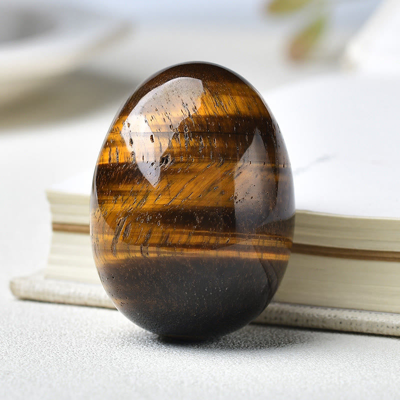 Olivenorma 35mm*50mm Natural Crystal Egg Easter Egg  - Tiger Eye - image 9