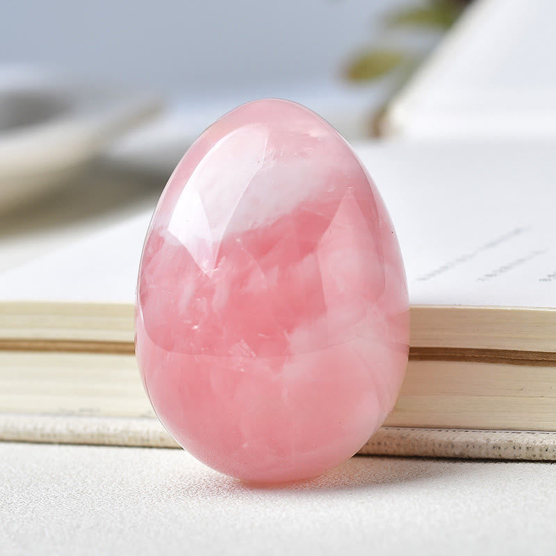 Olivenorma 35mm*50mm Natural Crystal Egg Easter Egg  - Rose Quartz - image 1