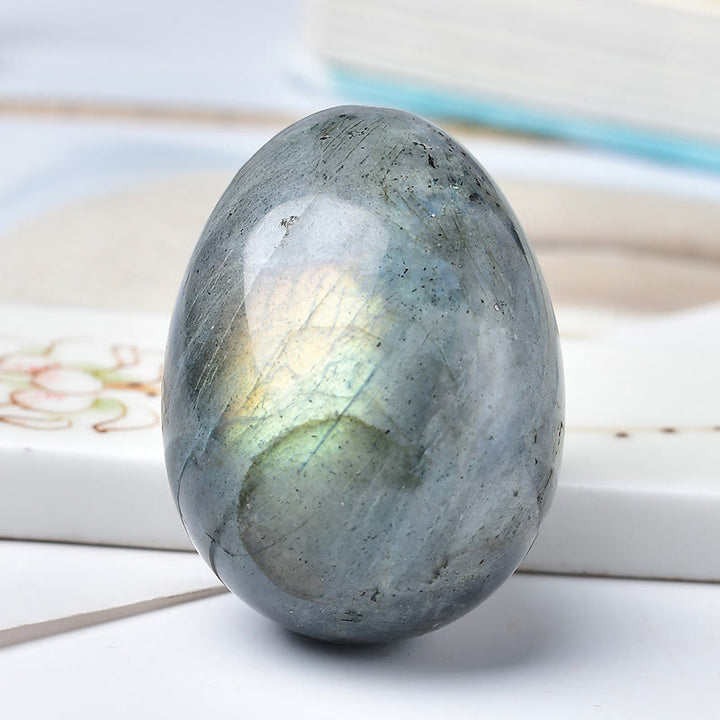 Olivenorma 35mm*50mm Natural Crystal Egg Easter Egg  - Labradorite - image 5