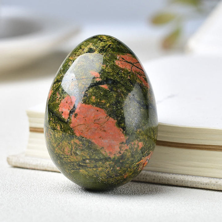 Olivenorma 35mm*50mm Natural Crystal Egg Easter Egg  - Unakite - image 7