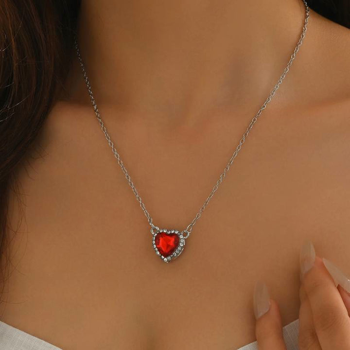 FREE Today: "Fight for your love" Heart Lock Slip Chain Heart Sword Couple Necklace Set - image 2