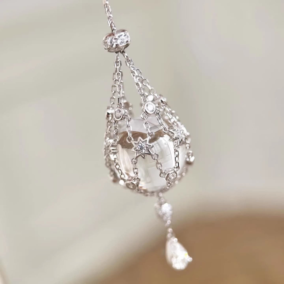 FREE Today: Dream Catcher Elegance Stunning Crystal Necklace Crystal Ball Necklace - image 5