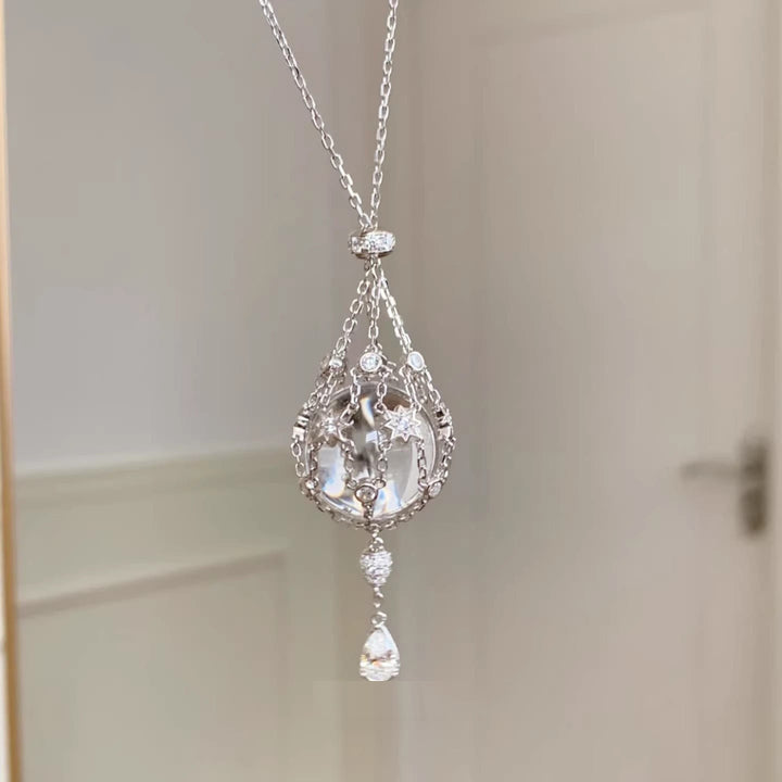 FREE Today: Dream Catcher Elegance Stunning Crystal Necklace Crystal Ball Necklace - image 4