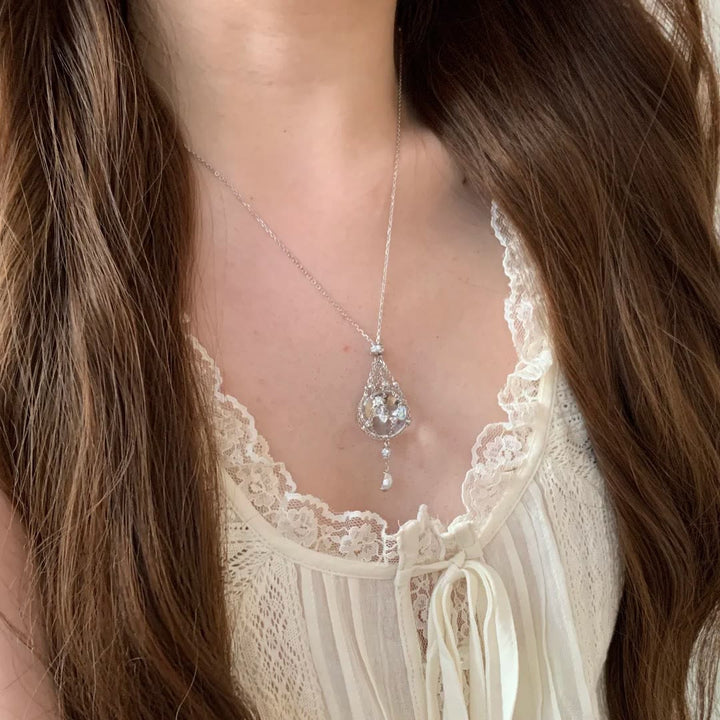 FREE Today: Dream Catcher Elegance Stunning Crystal Necklace Crystal Ball Necklace - image 3