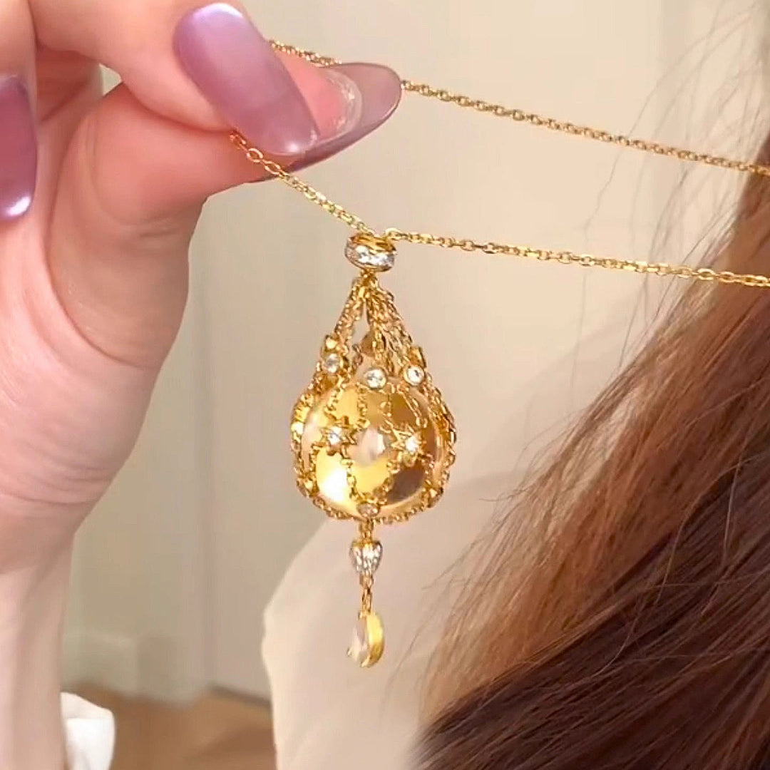 FREE Today: Dream Catcher Elegance Stunning Crystal Necklace Crystal Ball Necklace - Golden Color - image 8