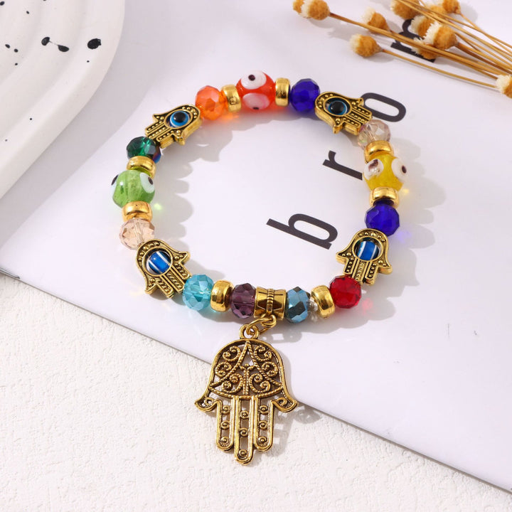 FREE Today: Evil Eye & Hamsa Protection Bracelet - Multicolor Bead Hamsa - image 4