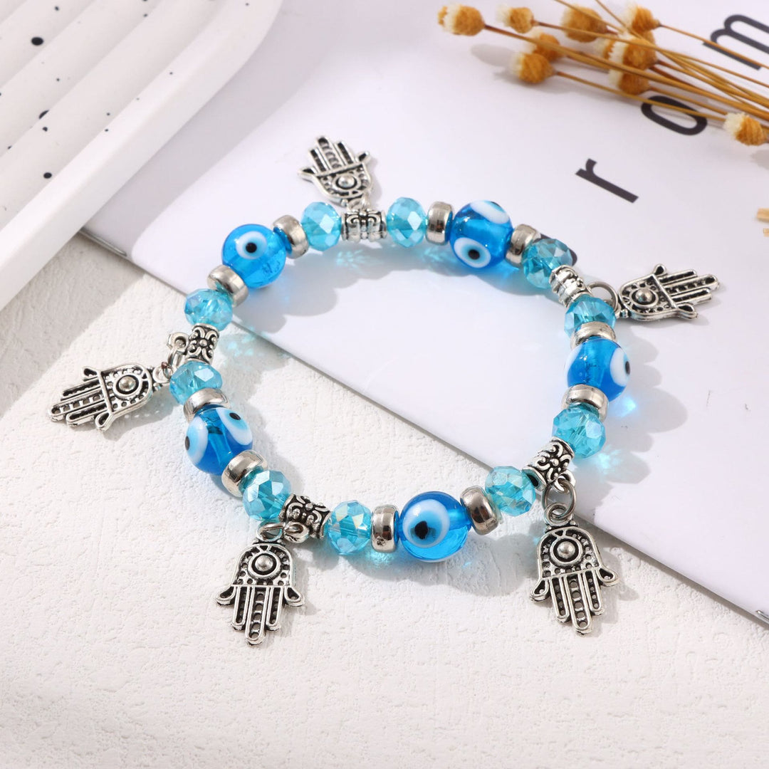 FREE Today: Evil Eye & Hamsa Protection Bracelet - Sky Blue Evil Eye & Hamsa - image 7
