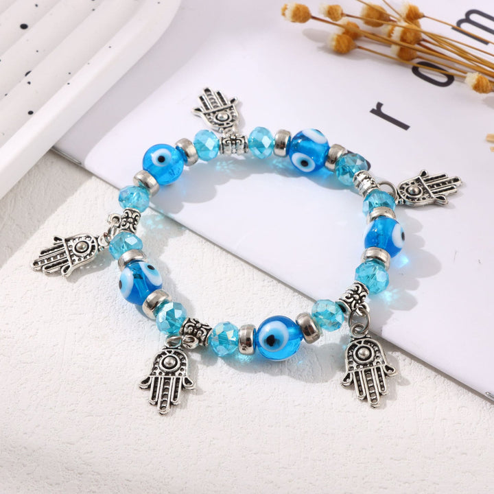 FREE Today: Evil Eye & Hamsa Protection Bracelet - Sky Blue Evil Eye & Hamsa - image 7