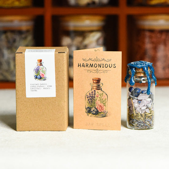FREE Today: Witch Spellwork Intension Love Spell Jar Beauty Spelljar Success Spell Jar - HARMONIOUS Spelljar (Lapis Lazuli+Rose Quartz+Rose + Lavender + Thyme) - image 8