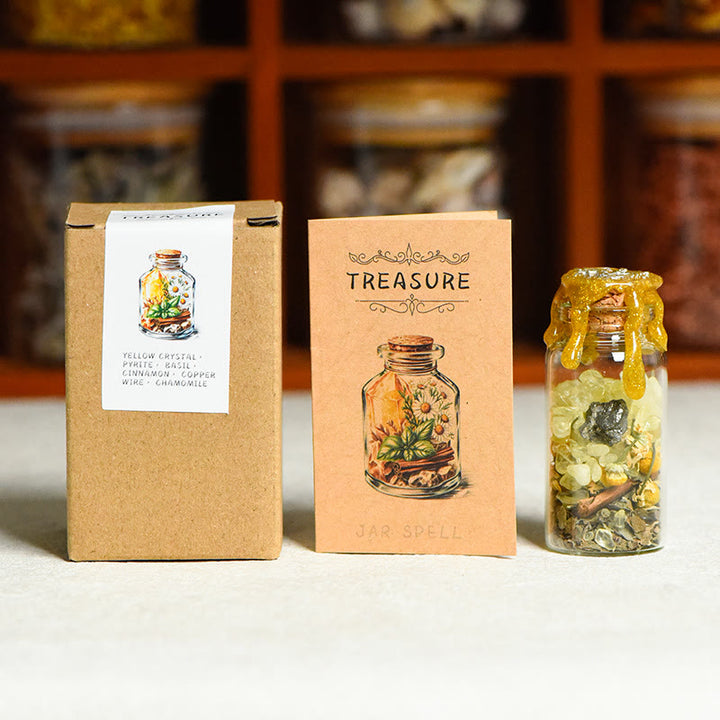 FREE Today: Witch Spellwork Intension Love Spell Jar Beauty Spelljar Success Spell Jar - TREASURE Spelljar (Citrine+Pyrite+Basil + Copper Wire + Cinnamon + Chamomile) - image 10