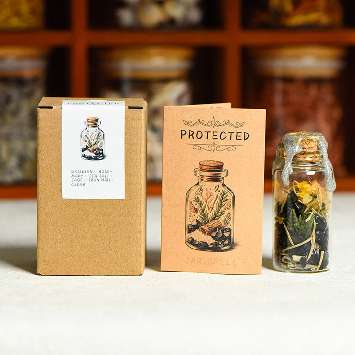 FREE Today: Witch Spellwork Intension Love Spell Jar Beauty Spelljar Success Spell Jar - PROTECTED Spelljar (Obsidian+Citrine+Sea Salt + Sage + Iron Nails + Cedar) - image 4