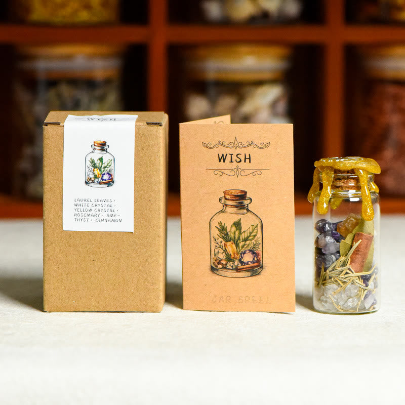 FREE Today: Witch Spellwork Intension Love Spell Jar Beauty Spelljar Success Spell Jar - WISH Spelljar (Amethyst+Citrine+Clear Crystal+Bay Leaf + Rosemary + Cinnamon) - image 2