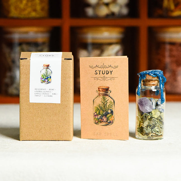 FREE Today: Witch Spellwork Intension Love Spell Jar Beauty Spelljar Success Spell Jar - STUDY Spelljar (Lapis Lazuli+Amethyst+Citrine+Rosemary + Mint + Bay Leaf) - image 9