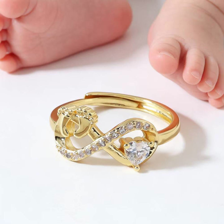 FREE Today: Meaningful Memory Rings for Beloved Angels Baby Ring with Heart Design For Mom Mother's Day Gift - image 0