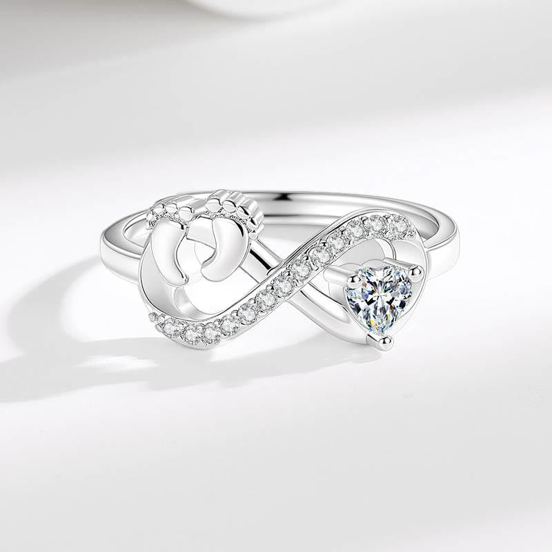 FREE Today: Meaningful Memory Rings for Beloved Angels Baby Ring with Heart Design For Mom Mother's Day Gift - image 7