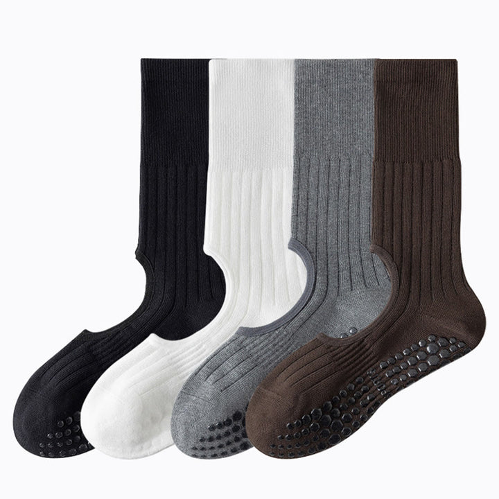 Olivenorma Mid-Calf Full-Toe Non-Slip Grip Cotton Pilates Comfort Training Women's Yoga Socks - image 12