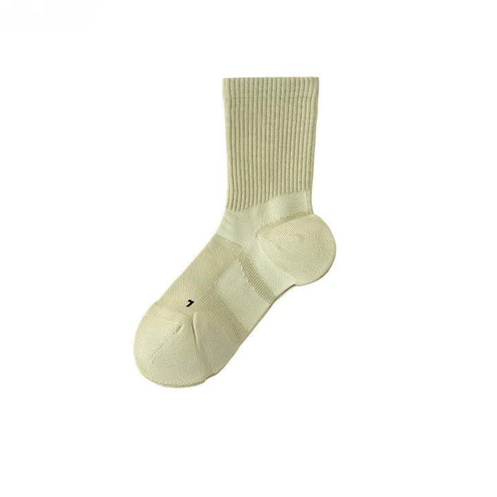 Olivenorma Mid-Calf Full-Coverage Breathable Comfort Anti-Friction Workout Grip Pilates Barre Women's Yoga Socks - Green - 10 Pairs - image 8