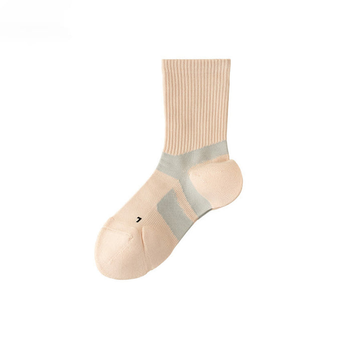 Olivenorma Mid-Calf Full-Coverage Breathable Comfort Anti-Friction Workout Grip Pilates Barre Women's Yoga Socks - Pink-Gray - 10 Pairs - image 6