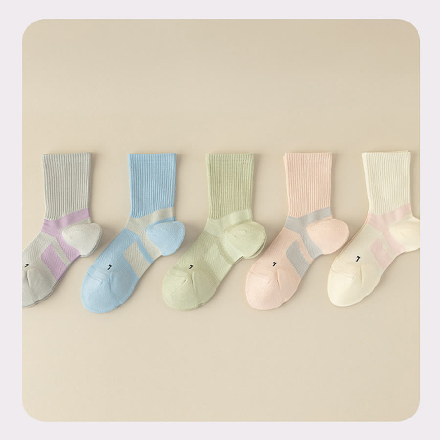 Olivenorma Mid-Calf Full-Coverage Breathable Comfort Anti-Friction Workout Grip Pilates Barre Women's Yoga Socks - image 15