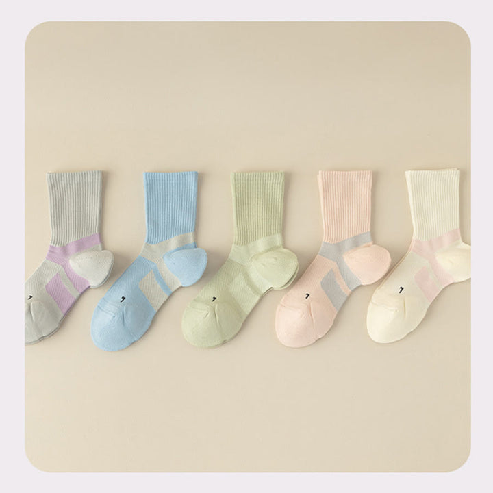 Olivenorma Mid-Calf Full-Coverage Breathable Comfort Anti-Friction Workout Grip Pilates Barre Women's Yoga Socks - image 15