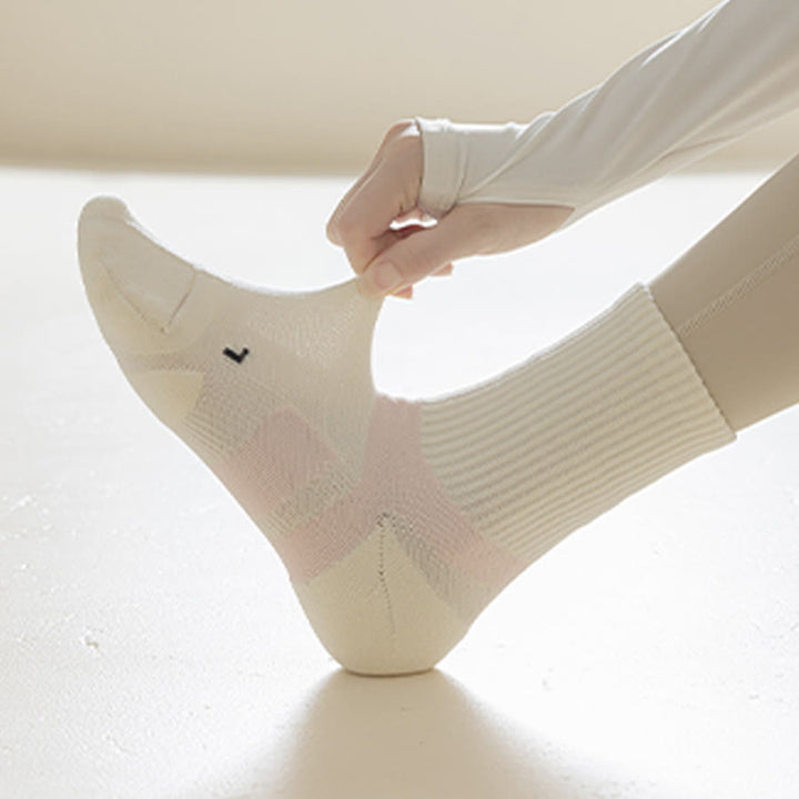 Olivenorma Mid-Calf Full-Coverage Breathable Comfort Anti-Friction Workout Grip Pilates Barre Women's Yoga Socks - image 4