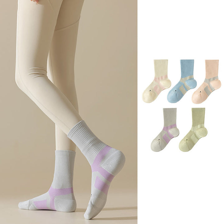 Olivenorma Mid-Calf Full-Coverage Breathable Comfort Anti-Friction Workout Grip Pilates Barre Women's Yoga Socks - image 13