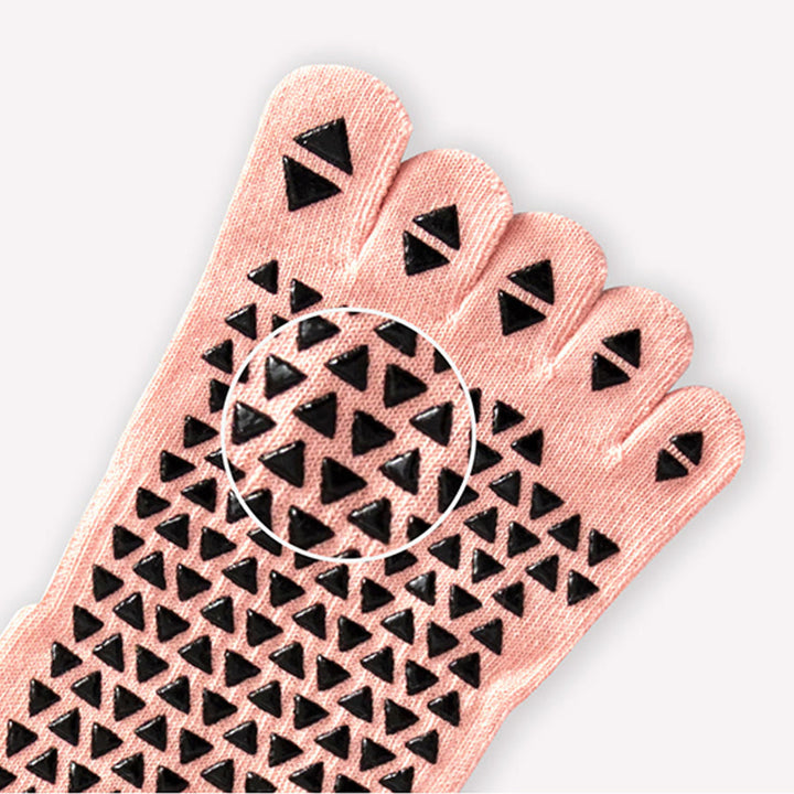 Olivenorma Mid-Calf Five-Toe Cotton Breathable Anti-Slip Comfort Training Grip Women's Yoga Socks - image 13