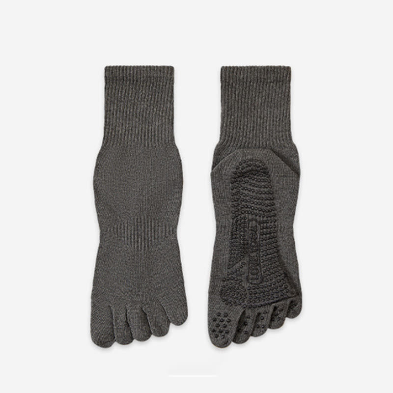Olivenorma 100% Cotton Five-Toe Anti-Odor Breathable Non-Slip Training Men's Yoga Socks - image 1