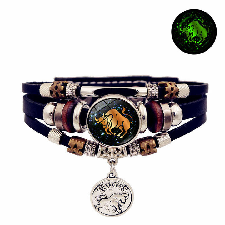 Olivenorma 12 Constellations Glow-in-the-Dark Zodiac Bracelet - Taurus - image 4