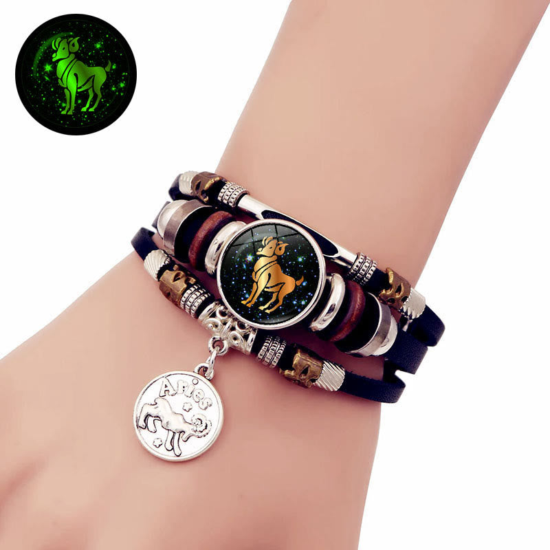 FREE Today: 12 Constellations Glow-in-the-Dark Zodiac Bracelet - image 1