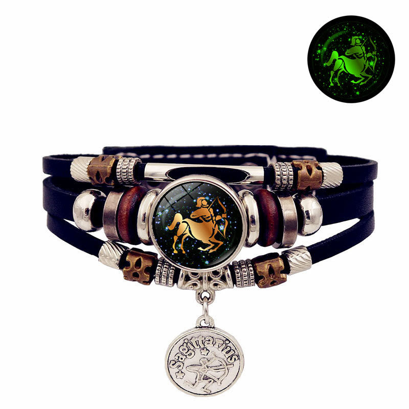 Olivenorma 12 Constellations Glow-in-the-Dark Zodiac Bracelet - Sagittarius - image 11