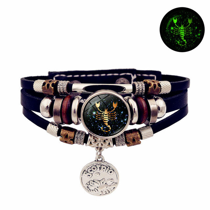 Olivenorma 12 Constellations Glow-in-the-Dark Zodiac Bracelet - Scorpio - image 10