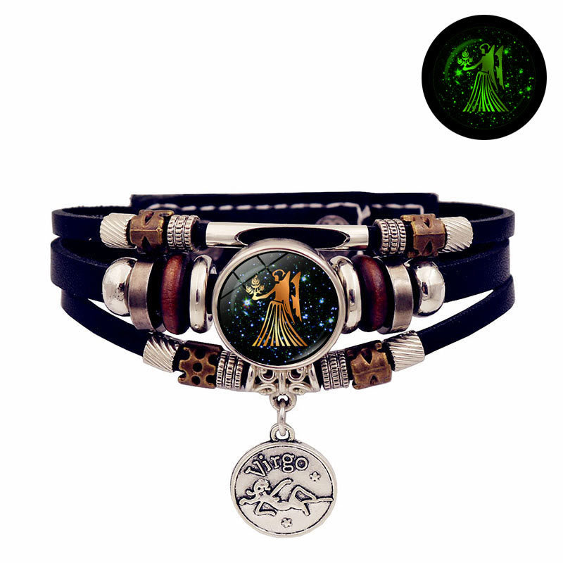 Olivenorma 12 Constellations Glow-in-the-Dark Zodiac Bracelet - Virgo - image 8